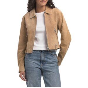 BLANK NYC Suede Cropped Jacket